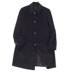 美品 ヒューゴボス HUGO BOSS コート ステンカラーコート バルマカーンコート ウール カシミヤ アウター メンズ 44(S相当) ブラックのサムネイル