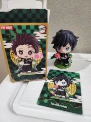 鬼滅の刃 POPMART ポップマート フィギュア 冨岡義勇不死川実弥 缶バッジ 鬼滅の刃 POPMART ポップマート フィギュア 冨岡義勇不死川実弥時透