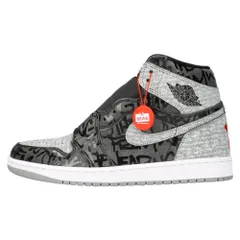 NIKE (ナイキ) AIR JORDAN 1 RETRO HIGH OG REBELLIONAIRE 555088-036 エアジョーダン1レトロハイオージーレベリオネアスニーカー ブラック/グレー US9.5/27.5cmのサムネイル