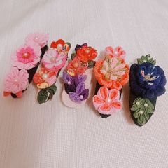 つまみ細工 バレッタ 髪飾り セット