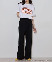 USC 南カリフォルニア大学 半袖 College T-Shirt カレッジ Tシャツ 5.6oz ダブルステッチ メンズ レディース ロゴ アメカジ スポーツ ブランド