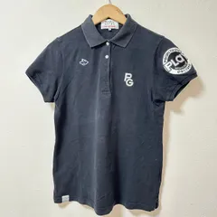 (^w^)b PEARLY GATES パーリーゲイツ 半袖 ポロシャツ ブランドロゴ ロゴ刺繍 ゴルフ スポーツ カジュアル シンプル おしゃれ 普段着 アウトドア 綿100% 日本製 ブラック メンズ サイズ3