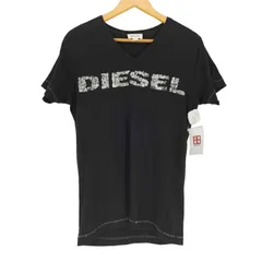 ディーゼル DIESEL ロゴプリントVネックTシャツ Y2K メンズ JPN：S 