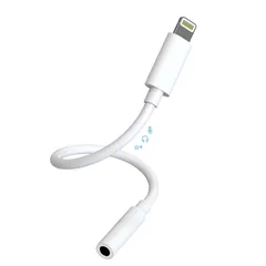 【MFi認証品 通話可】 Lightning - 3.5 mm イヤホンジャック 変換アダプタ ライトニング イヤホン 変換 iPhone イヤホン 変換アダプタ 通話/音楽/音量調節対応 iPhone/i-Padに対応
