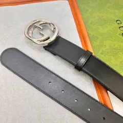 【今日特価】Gucci 2024 年式 3.8cm 幅 輸入生地 & 本革ベルト-3