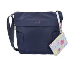 ☆ ネイビー ☆ LAURA ASHLEY ローラアシュレイ 縦型ショルダーバッグ LAURA ASHLEY ローラアシュレイ 縦型 ショルダーバッグ ILNL-03 ショルダーバック ショルダー 肩掛け 斜めかけ 縦型ショルダー 軽い 軽量 はっ水 撥水