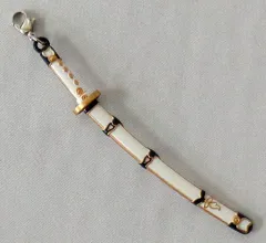 【中古】キーホルダー・マスコット(キャラクター) 鶴丸国永 刀チャーム 「刀剣乱舞-ONLINE- 鶴丸国永 1/8 ABS＆PVC 製塗装済み完成品」 GOODSMILE ONLINE SHOP予約特典