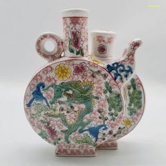 銅制 龍鳳筆筒 文房四宝 事務室 書斎 ギフト 装飾品 工芸品 置物 銅制 龍鳳筆筒 文房四宝 事務室 書斎 ギフト 装飾品 工芸品 置物