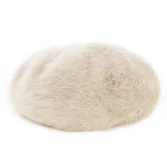 ナチュラルビューティーベーシック NATURAL BEAUTY BASIC 帽子 ベレー帽 ニット ウール混 ふんわり アンゴラタッチ ニュアンスカラー FR グレージュ /CK1のサムネイル