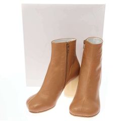 MM6 エムエムシックス 20AW チャンキーヒールアナトミックアンクルブーツ S59WU0172 ベージュ系 36のサムネイル