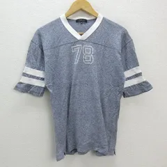 n■ユナイテッドアローズ/Rhythm of Life VネックTシャツ【M】紺系/MENS/84【中古】