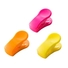ダイヤ (Daiya) マグネットクリップ 3色 0.4x0.2x0.19cm 耐荷重300g クリップス 冷蔵庫につけられる メモ 小袋 保管 つまみやすく開きやすい グッドデザイン賞 ネオジム磁石 落ちにくい 057729