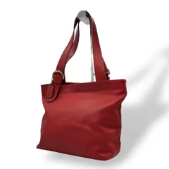 1324 Vintage Coach Tote Bag Red A4