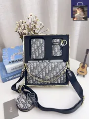 ギフトボックス包装！超お得なセット 麻雀バッグ＋リップバッグ＋財布