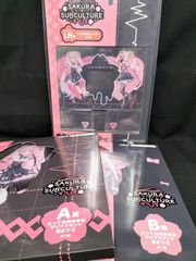 タイトーくじ 桜ミク SAKURA×SUBCULTURE  1/1 LH賞 クリア万年カレンダー A賞 B賞 とってもおおきなクリアスタンド 桜ミク①​ ②　3個セット
