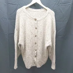 ◇ classicalelf フロントボタン ニット セーター アクリル混 長袖 カーディガン サイズM ブラウン レディース E  【1303290006400】