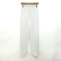 ザラ パンツ ボトムス センタープレス レディース Sサイズ ホワイト ZARA 【中古】