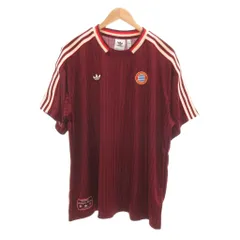 アディダスオリジナルス adidas originals タグ付き FCバイエルン テラスアイコン ジャージー Tシャツ ゲームシャツ 3XL シャドウレッド JF0595 /UO