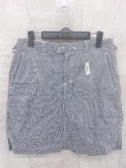 ◇ MHL. マーガレットハウエル 膝丈 タイト スカート II ブラック　ホワイト *  【1002800296187】