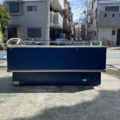 【中古】【引取り限定】179 三菱平型オープン冷凍ショーケース