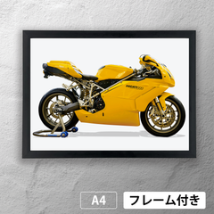 ドゥカティ（DUCATI）999　フォトポスターA4　マット　その7　【フレーム付】《MT》