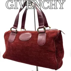 GIVENCHY ジバンシー Y2K ミニボストンバッグ スエード レザー ボルドー ヴィンテージ / GIVENCHY Y2K Suede Leather Mini Boston Bag Bordeaux Vintage