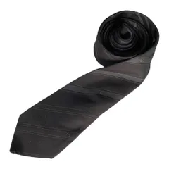 DOLCE&GABBANA ドルチェ&ガッバーナ ネクタイ 黒 グレー