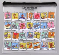 【中古】バッグ 集合(写真風) フラットポーチ 「Happyくじ トムとジェリー TOM and JERRY FUNNY ART! 4」 D賞