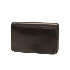 美品_ロブスタレザー_ドラム_グリーン_ホーウィンコードバン コードバン財布（ホーウィン社／ハッチグレイン#4色） | 塩原レザー