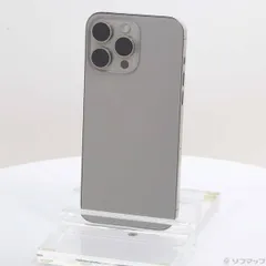 〔中古品〕 iPhone15 Pro Max 256GB ナチュラルチタニウム MU6R3J／A SIMフリー【344】