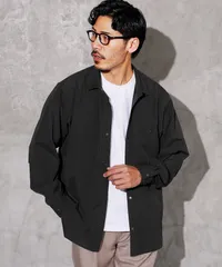 新品 未使用 JIGGYS SHOP(ジギーズショップ)ポリエステルタフタスナップボタンシャツ 217826 ブラックのサムネイル