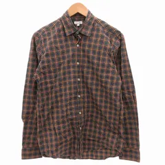 美品 Steven Alan BOLD FIT コットンシルク チェックシャツ Steven Alan＞ コットン/シルク/リネン チェック レギュラー