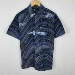 T&C Surf Designs タウンアンドカントリー シャツ 総柄 サーフ ネイビー Lサイズ メンズ 古着 Y2Kのサムネイル