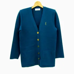 Yves Saint Laurent - イヴサンローラン ニット カーディガン 金