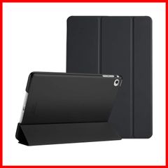 A1567)-ブラック 第2世代(A1566 9.7 Air Air iPad iPad 対応端末：Apple バックカバー 半透明フロスト フォリオ保護ケース スタンド 超スリム スマート 2(2014発売)ケース ProCase
