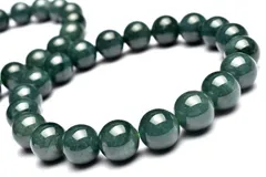 グアテマラ産◇希少マンサーノ翡翠 ブルージェダイト 青翡翠 9.5mm ブレスレット 1個売り パワーストーン 天然石 _BG5343-95