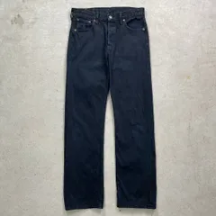 00年代 Levi's ユーロリーバイス 501 ブラックデニムパンツ ストレート メンズW30 