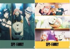 [중고] 클리어 파일 집합 티저 비주얼 A4 클리어 파일 2장 세트 [SPY×FAMIL]
