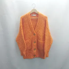 ◇ ⊇ ZARA ザラ 長袖 カーディガン サイズM オレンジ系 レディース E  【1502180052712】