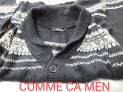 974z【秋冬に最適】COMME CA MEN 古着 カーディガン レディース