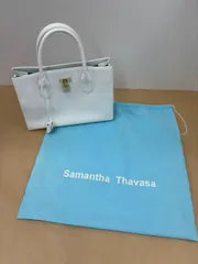 Samantha Thavasa Petit Choice サマンサタバサプチチョイス  2WAY レザーバッグ ホワイト 未使用【M3447-003】のサムネイル
