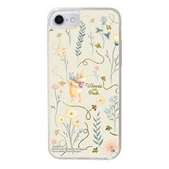 【迅速発送】イングレム iPhone SE3 (第3世代) / iPhone SE2 (第2世代) / 8 / 7 / 6s / 6 ラメグリッター ケース/ディズニー キャラクター/くまのプーさん/フラワー