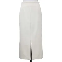 【美品】Ballsey ボールジー スカート アイボリー サイズ:32(5号) / ポリエステル ウール Iライン スカート / タイト ロング丈 スリット / 日本製 / ボトムス【レディース】【中古】