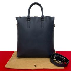 ほぼ未使用 袋付 LOUIS VUITTON ルイヴィトン アントン タイガ レザー 2way ビジネスバッグ ハンドバッグ ショルダーバッグ ネイビー 536-8