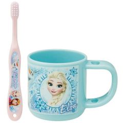 스케이터 (skater) 칫솔 세트 칫솔 세트 스탠드 첨부 컵 3-5세 원아용 180ml 14.5cm 아나운서와 눈의 여왕 디즈니 KTB5