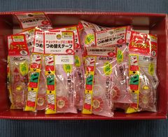 未使用　ZEBRA チェックテープミニセット　詰替えテープ　本体　赤23　緑10　まとめ売り