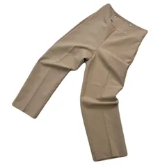 ザラ ワイド テーパード スラックス レディース Mサイズ ベージュ ブラウン 【 着心地の良い素材感♪ 】 ZARA ●Ja8624