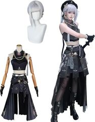 鳴潮 散華 コスプレ衣装 ウィッグ付き 大人用 ハロウィン 祝日贈り物 ゲーム Cosplay コスチューム 仮装 変装 イベント ステージ服 忘年会