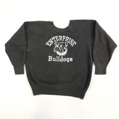 物流センター】 中古 スウェット 60年代 ENTERPRISE BULLDOGS ラグラン  