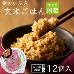 ご飯パック 金のいぶき玄米ごはん 宮城県産 12個セット 160g おくさま印 お米 レトルト 食品 無添加 国産 栄養 健康 レンジで簡単 温めるだけ ギフト 引っ越し 挨拶 出産 内祝い お歳暮 送料無料 備蓄米